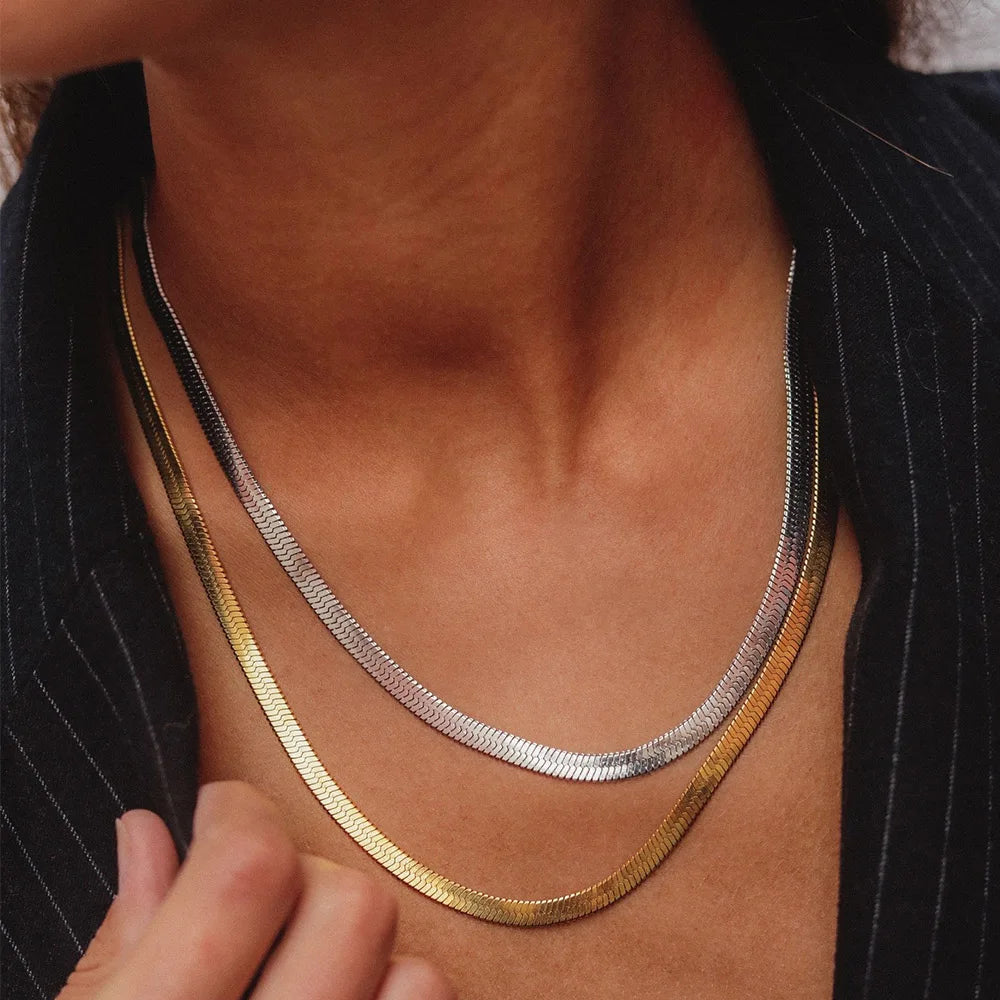 Collar Herringbone de Acero