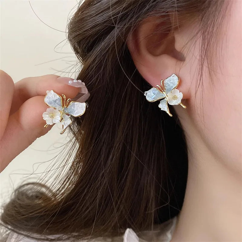 Pendientes Mariposa Cristalina Zirconia