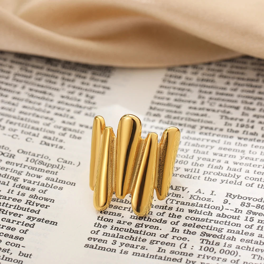 Chunky Gold Dome Statement Ring