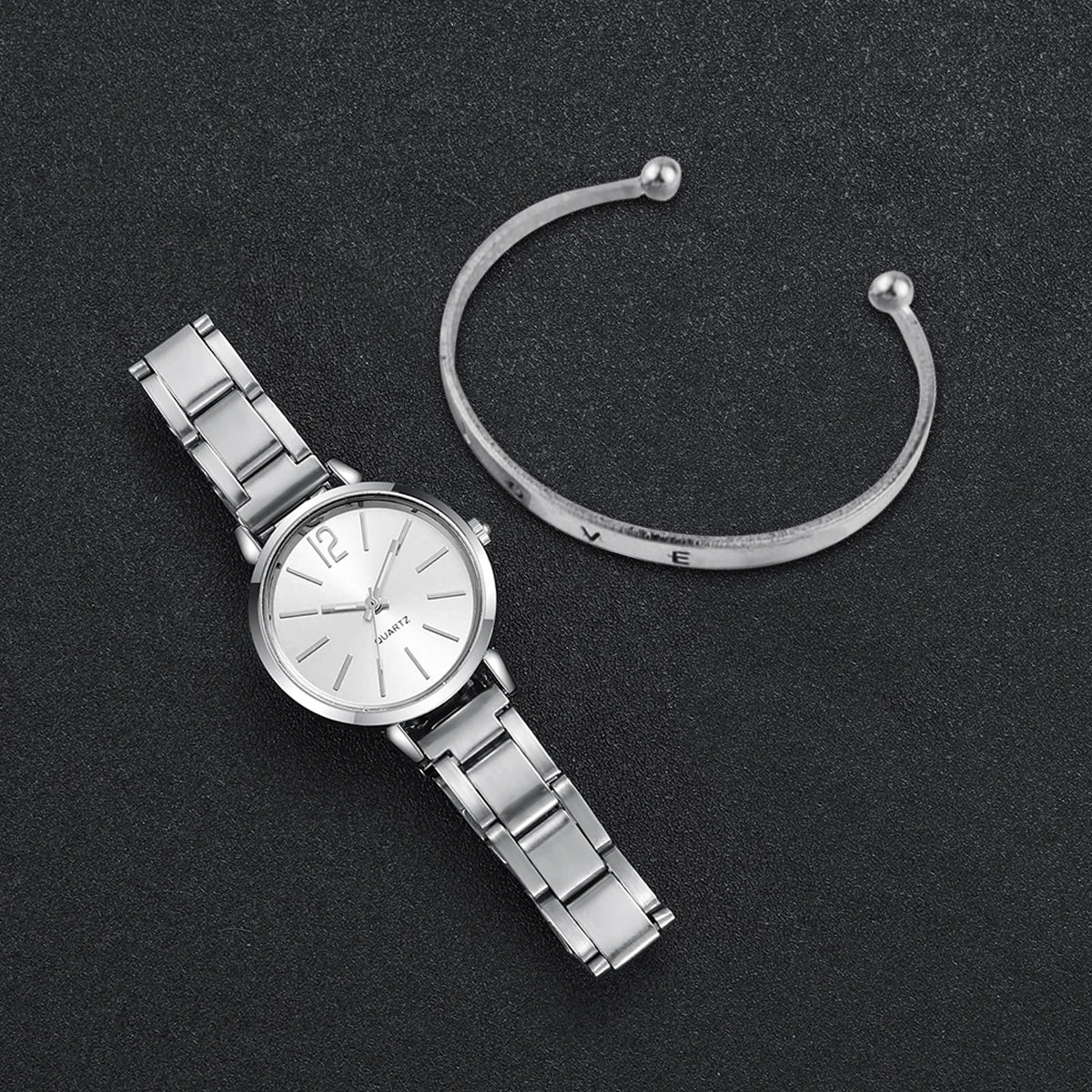 Set Elegante Reloj y Pulsera