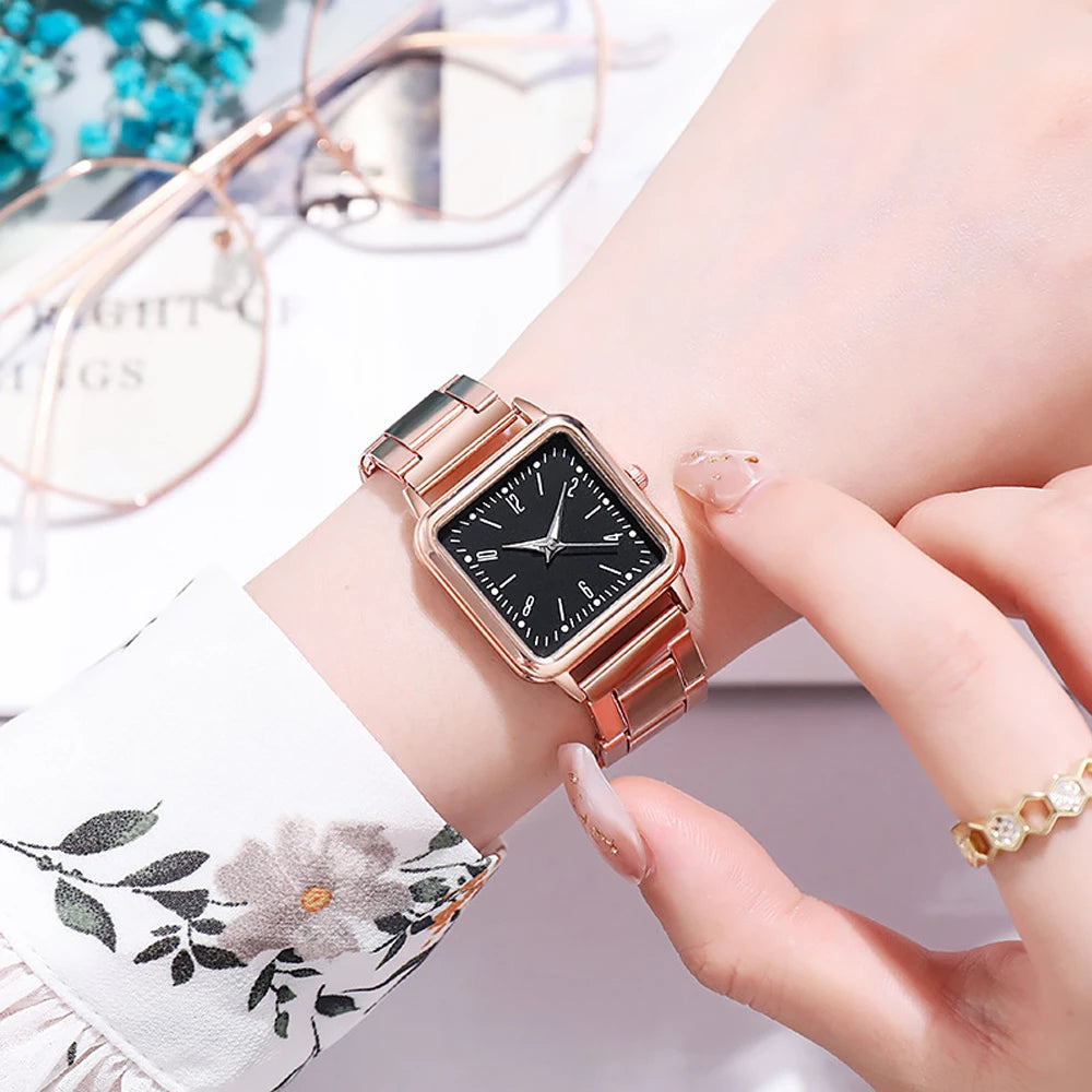 Reloj Vintage Oro Rosa Mujer