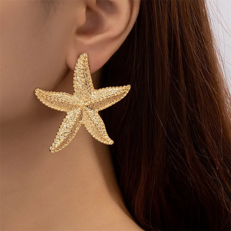 Aretes Grande Estrella de Mar