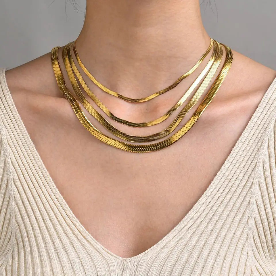 Collar Herringbone de Acero